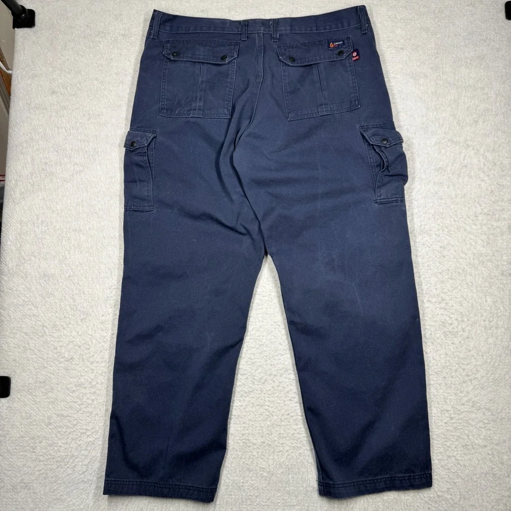 LAPCO FR Cargo Pants Blue Flame‎ Resistant Workwear Moisture Wicking Men's 40x34